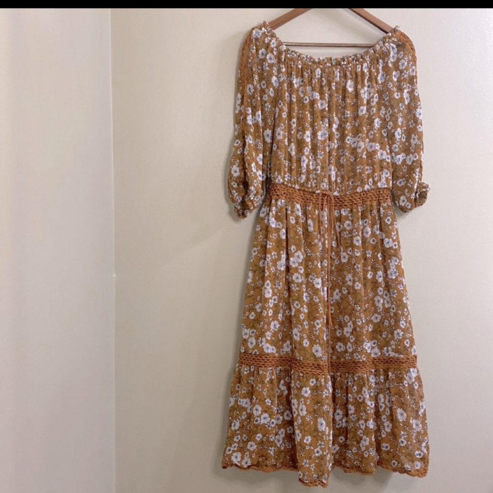 Ryan Michelle Peasant Blouson dress
